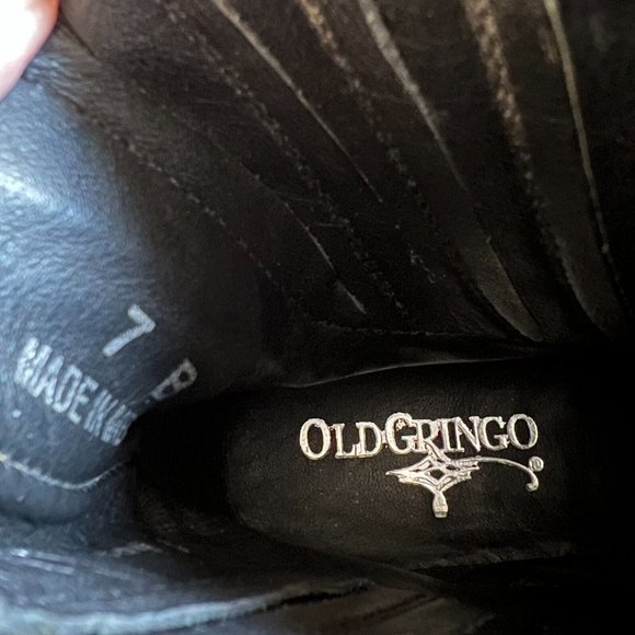 Old Gringo "Dunken" Women's 7B Rustic Brown Leather Dress Shoe Heeled Ankle Boot - Picture 9 of 11